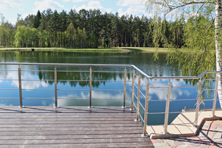 Stainless steel railings 