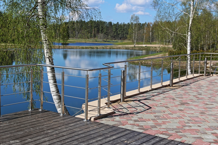 Stainless steel railings