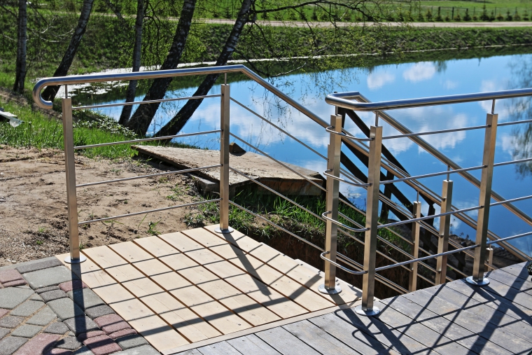 Stainless steel railings