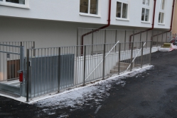 räcken i rostfritt stål, metall, ToGet