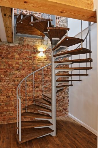  winding stairs steps handrail