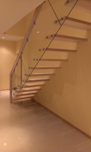 treppen, toget, die glasgelander